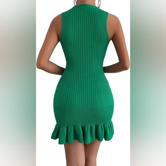 Sweater Ribbed Dress - Picture 3 of 3